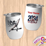 Physical Item 12 oz / White Patriotic Gymnastic Wings ~Limited Edition 2024 