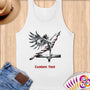 Physical Item S / White Patriotic Gymnastic Wings ~Limited Edition 2024 "USA Excellence" ~ Customizable Supersoft Tank Top