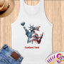 Physical Item S / White Patriotic Liberty Volleyball ~Limited Edition 2024 "USA Excellence" ~ Customizable Supersoft Tank Top
