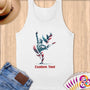 Physical Item S / White Patriotic Poised Liberty ~Limited Edition 2024 "USA Excellence" ~ Customizable Supersoft Tank Top