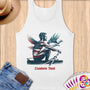 Physical Item S / White Patriotic Rower with Eagle Guides ~Limited Edition 2024 "USA Excellence" ~ Customizable Supersoft Tank Top