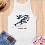 Physical Item S / White Patriotic Runner Eagle~Limited Edition 2024 "USA Excellence" ~ Customizable Supersoft Tank Top