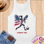 Physical Item S / White Patriotic Soccer Hero ~Limited Edition 2024 "USA Excellence" ~ Customizable Supersoft Tank Top