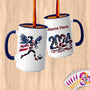 Physical Item 15oz / Blue Patriotic Soccer Hero ~Limited Edition 2024 "USA Excellence" ~ Customized Large 15oz Mug