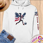 Physical Item S / White Patriotic Soccer Hero ~Limited Edition 2024 "USA Excellence" ~ Personalized Premium Hoodie