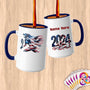 Physical Item 15oz / Blue Patriotic Tennis Athlete~Limited Edition 2024 "USA Excellence" ~ Customized Large 15oz Mug