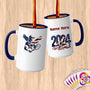 Physical Item 15oz / Blue Patriotic Tennis Champion Eagle~Limited Edition 2024 "USA Excellence" ~ Customized Large 15oz Mug