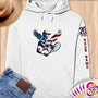 Physical Item S / White Patriotic Tennis Champion Eagle~Limited Edition 2024 "USA Excellence" ~ Personalized Premium Hoodie