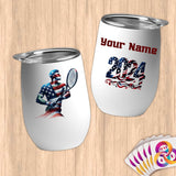 Physical Item 12 oz / White Patriotic Tennis Hero ~ Limited Edition 2024 