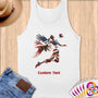Physical Item S / White Patriotic Volleyball ~Limited Edition 2024 "USA Excellence" ~ Customizable Supersoft Tank Top