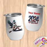Physical Item 12 oz / White Patriotic Winged Rower ~Limited Edition 2024 