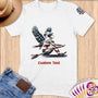 Physical Item S / White Patriotic Winged Rower ~Limited Edition 2024 "USA Excellence" ~ Personalized Softstyle T-Shirt