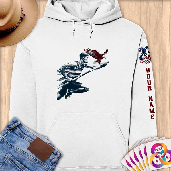 Physical Item S / White Pole Leaps~Limited Edition 2024 "USA Excellence" ~ Personalized Premium Hoodie
