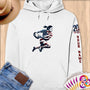 Physical Item S / White Rugby Freedom ~ Limited Edition 2024 "USA Excellence" ~ Personalized Premium Hoodie