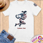 Physical Item S / White Rugby Freedom ~ Limited Edition 2024 "USA Excellence" ~ Personalized Softstyle T-Shirt