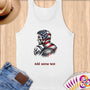 Physical Item S / White Rugby Glow ~ Limited Edition 2024 "USA Excellence" ~ Customizable Supersoft Tank Top