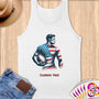 Physical Item S / White Rugby Hero ~ Limited Edition 2024 "USA Excellence" ~ Customizable Supersoft Tank Top