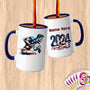 Physical Item 15oz / Blue Rugby Sensation ~ Limited Edition 2024 "USA Excellence" ~ Customized Large 15oz Mug