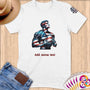 Physical Item S / White Rugby Stars ~ Limited Edition 2024 "USA Excellence" ~ Personalized Softstyle T-Shirt