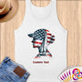Physical Item S / White Sailing Bliss ~ Limited Edition 2024 "USA Excellence" ~ Customizable Supersoft Tank Top