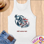 Physical Item S / White Sailing Lady ~ Limited Edition 2024 "USA Excellence" ~ Customizable Supersoft Tank Top