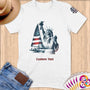 Physical Item S / White Sailing Liberty ~ Limited Edition 2024 "USA Excellence" ~ Personalized Softstyle T-Shirt