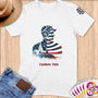 Physical Item S / White Sailing Patriot ~ Limited Edition 2024 "USA Excellence" ~ Personalized Softstyle T-Shirt