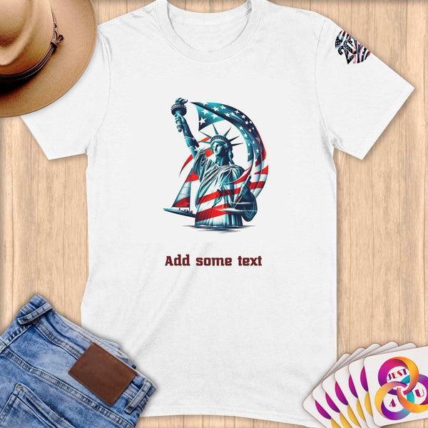 Physical Item S / White Sailing Pride Liberty ~ Limited Edition 2024 "USA Excellence" ~ Personalized Softstyle T-Shirt