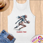 Physical Item S / White Sandy Volley Stripes ~Limited Edition 2024 "USA Excellence" ~ Customizable Supersoft Tank Top