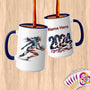 Physical Item 15oz / Blue Sandy Volley Stripes ~Limited Edition 2024 "USA Excellence" ~ Customized Large 15oz Mug