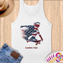 Physical Item S / White Skateboarding Champion ~ Limited Edition 2024 "USA Excellence" ~ Customizable Supersoft Tank Top