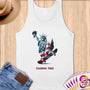 Physical Item S / White Skateboarding Freedom ~ Limited Edition 2024 "USA Excellence" ~ Customizable Supersoft Tank Top