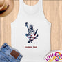 Physical Item S / White Skateboarding Liberty ~ Limited Edition 2024 "USA Excellence" ~ Customizable Supersoft Tank Top
