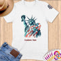 Physical Item S / White Skateboarding Liberty ~ Limited Edition 2024 "USA Excellence" ~ Personalized Softstyle T-Shirt