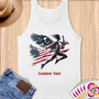 Physical Item S / White Soaring American ~Limited Edition 2024 "USA Excellence" ~ Customizable Supersoft Tank Top