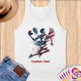 Physical Item S / White Soaring Dunk ~Limited Edition 2024 "USA Excellence" ~ Customizable Supersoft Tank Top