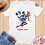 Physical Item S / White Soaring Dunk ~Limited Edition 2024 "USA Excellence" ~ Personalized Softstyle T-Shirt