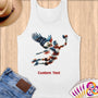 Physical Item S / White Soaring Eagle Volleyball ~Limited Edition 2024 "USA Excellence" ~ Customizable Supersoft Tank Top