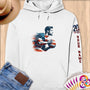 Physical Item S / White Soccer Dreams ~ Limited Edition 2024 "USA Excellence" ~ Personalized Premium Hoodie