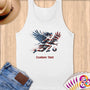 Physical Item S / White Soccer Eagle Girl~Limited Edition 2024 "USA Excellence" ~ Customizable Supersoft Tank Top