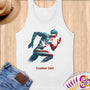 Physical Item S / White Speed~Limited Edition 2024 "USA Excellence" ~ Customizable Supersoft Tank Top