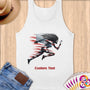 Physical Item S / White Speed Stars and Stripes ~Limited Edition 2024 "USA Excellence" ~ Customizable Supersoft Tank Top
