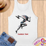 Physical Item S / White Speed Stripes ~Limited Edition 2024 "USA Excellence" ~ Customizable Supersoft Tank Top