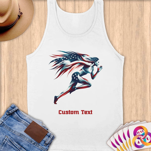 Physical Item S / White Sprinter Wings ~Limited Edition 2024 "USA Excellence" ~ Customizable Supersoft Tank Top