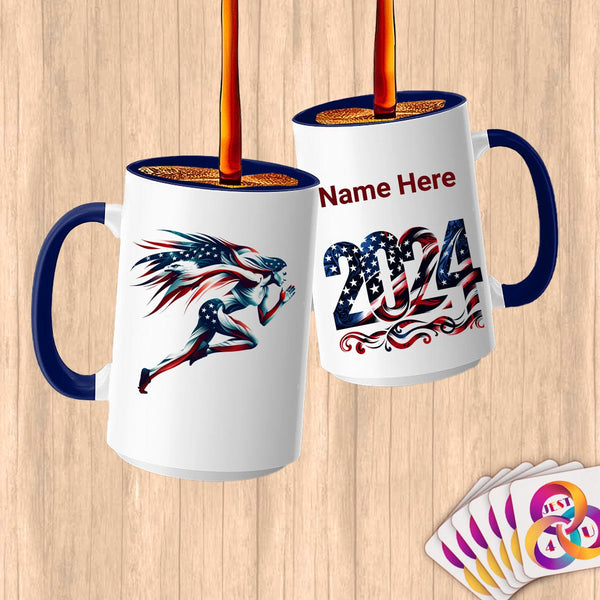 Physical Item 15oz / Blue Sprinter Wings ~Limited Edition 2024 "USA Excellence" ~ Customized Large 15oz Mug