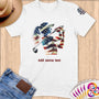 Physical Item S / White Star-Spangled Golfer ~ Limited Edition 2024 "USA Excellence" ~ Personalized Softstyle T-Shirt