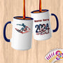 Physical Item 15oz / Blue Star Spangled Surfer ~ Limited Edition 2024 "USA Excellence" ~ Customized Large 15oz Mug