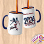 Physical Item 15oz / Blue Stars and Striped Soccer ~Limited Edition 2024 "USA Excellence" ~ Customized Large 15oz Mug