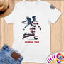 Physical Item S / White Stars and Striped Soccer ~Limited Edition 2024 "USA Excellence" ~ Personalized Softstyle T-Shirt