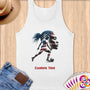 Physical Item S / White Stars Stripes Dreams ~Limited Edition 2024 "USA Excellence" ~ Customizable Supersoft Tank Top